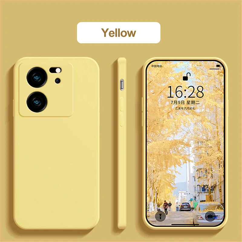 Mi 13 t 13 t mi13t pro Fall Luxus quadratische flüssige Silikon Handy hüllen für Xiaomi mi 13 t mi 13 t pro mi13t pro 5g Soft Back Cover – Detail 20