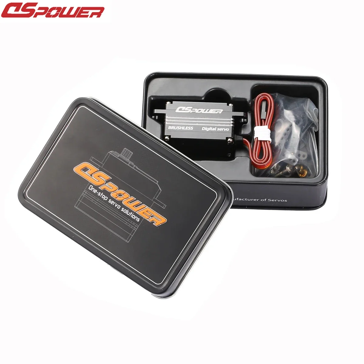 DSPOWER 17KG Brushless Short Body Waterproof Servo Digital Metal Case Gear Servos Motor for RC Model Car WLtoys Airplane Robot