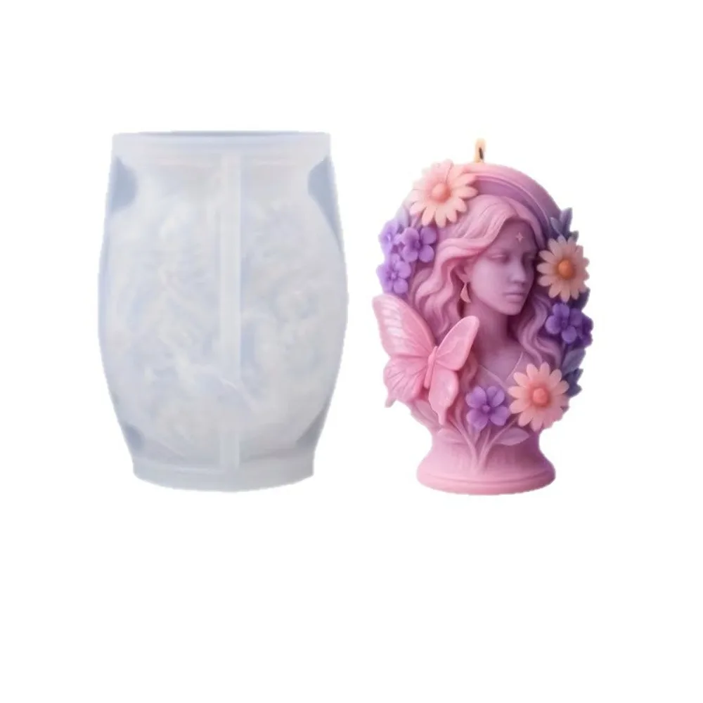 

Силиконовая форма для свечей-бабочки и феи, формы для свечей, форма для цветочных портретных свечей, украшение дома, форма для декоративных свечей