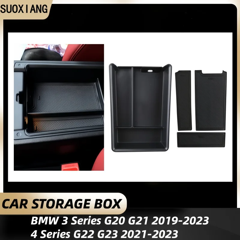 

Car Central Storage Box Organizer Interior Accessories For BMW 3 Series G20 G21 2019-2023 4 Series G22 G23 2021-2023