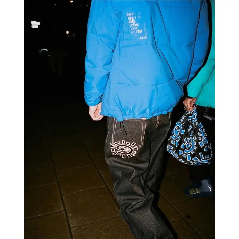 

Мужские джинсы Waed Basic из плотного денима Sun Roll DwySD, модные, с низкой посадкой, прямые, длинные, повседневные, молодежные