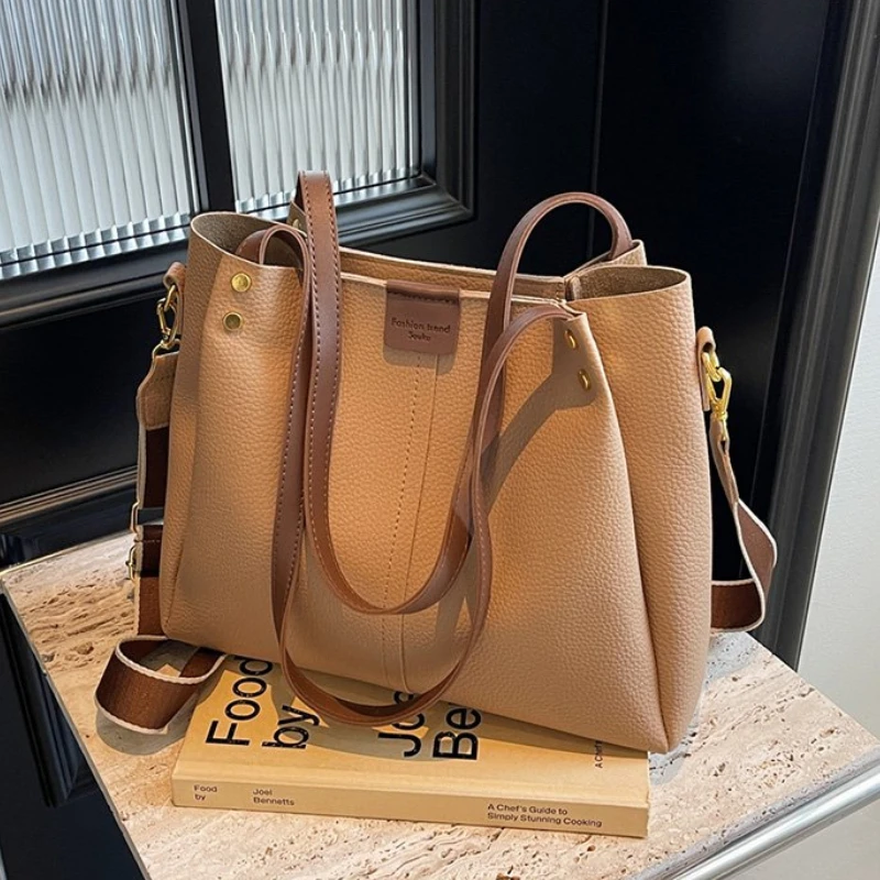 casual-simples-de-alta-qualidade-sacola-2025-nova-axilas-grande-capacidade-bolsa-ombro-pele-macia-crossbody-bolsa-feminina