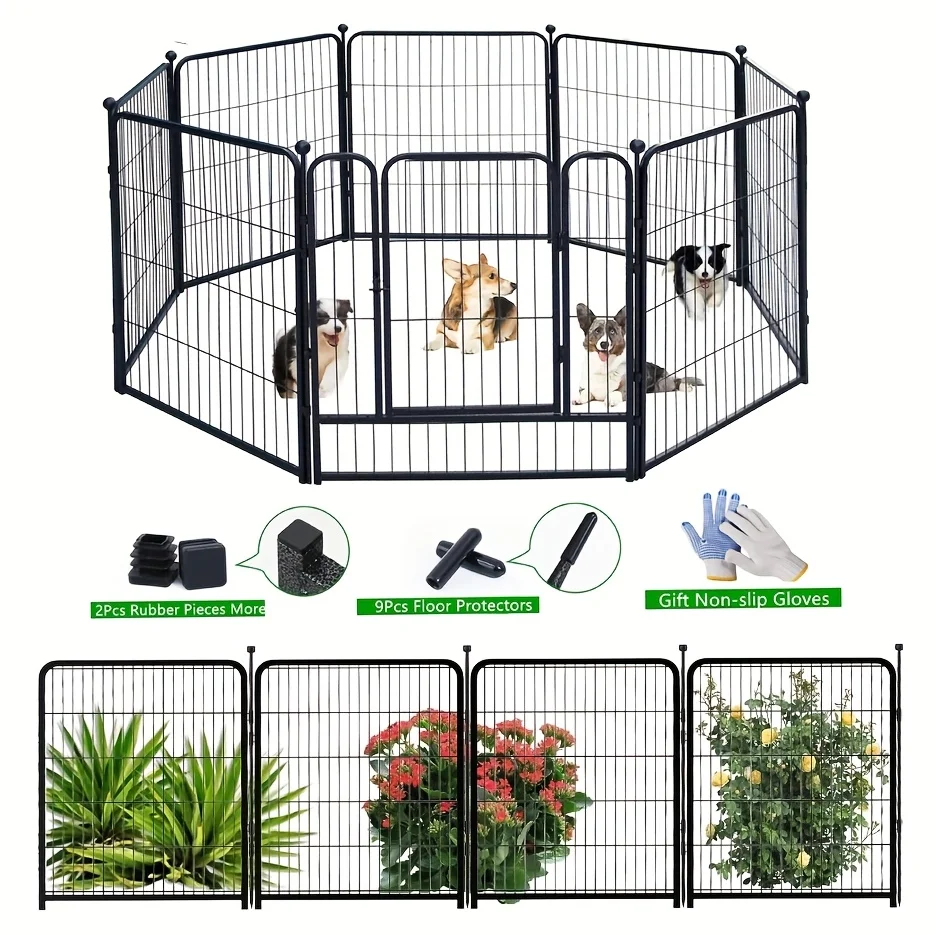 

Courtyard Fence Decoration Fence Painting Circle Fence Courtyard Wall Metal Fence Pet Outdoor Fence