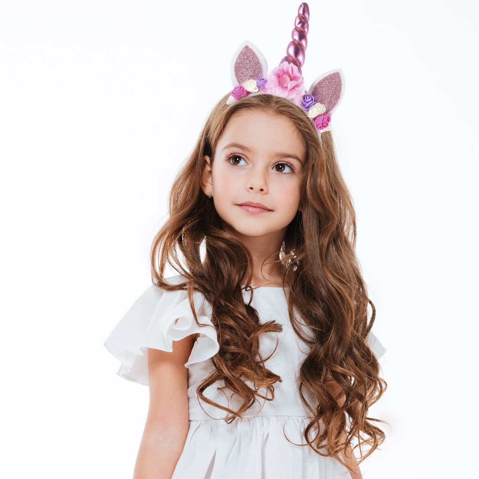 

Unicorn Horn Headband Cute Cartoon Hairband Lightweight Party Accessory for Cosplay Birthday Photo Props Performance