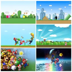 Super Marios Bros Backdrop Boys Kid Birthday Party Decoration Baby Shower Photography Background Banner Poster Studio Props