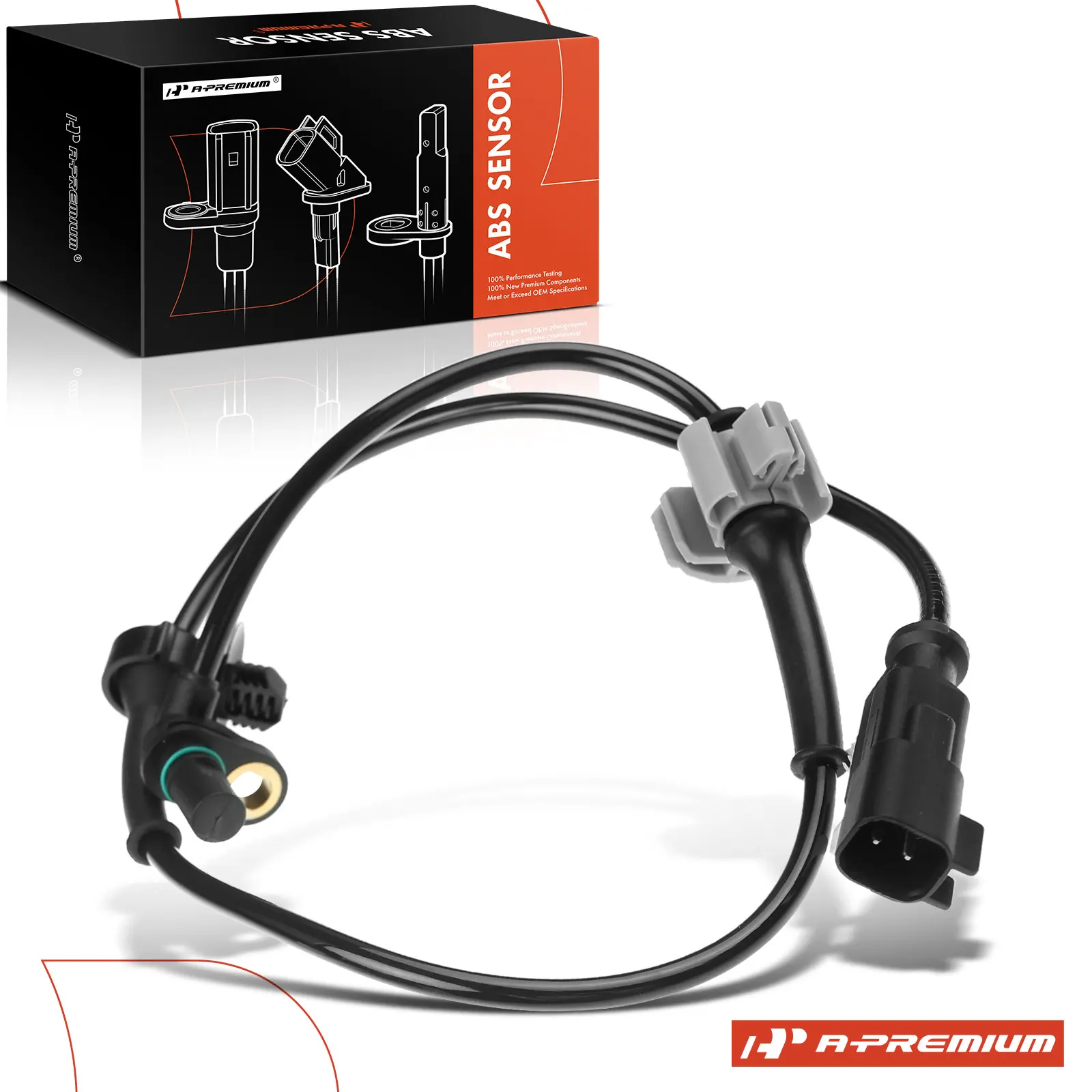A-Premium Front or Rear Side ABS Wheel Speed Sensor for Chevrolet Silverado 1500 2014-2019 Tahoe GMC Sierra 1500 2014-2018 Yukon