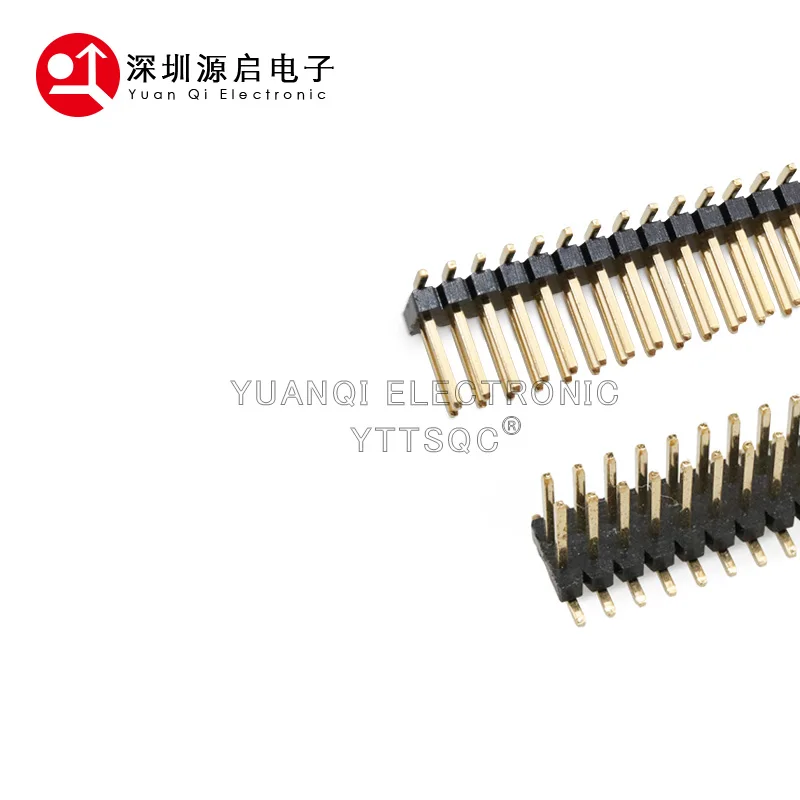 10PCS 1.27mm Strip Double Row Male Pin Header Connector 1.27 SMD SMT Pinheader Socket 2*3/4/5/6/7/8/10/12/15/20/40/50P