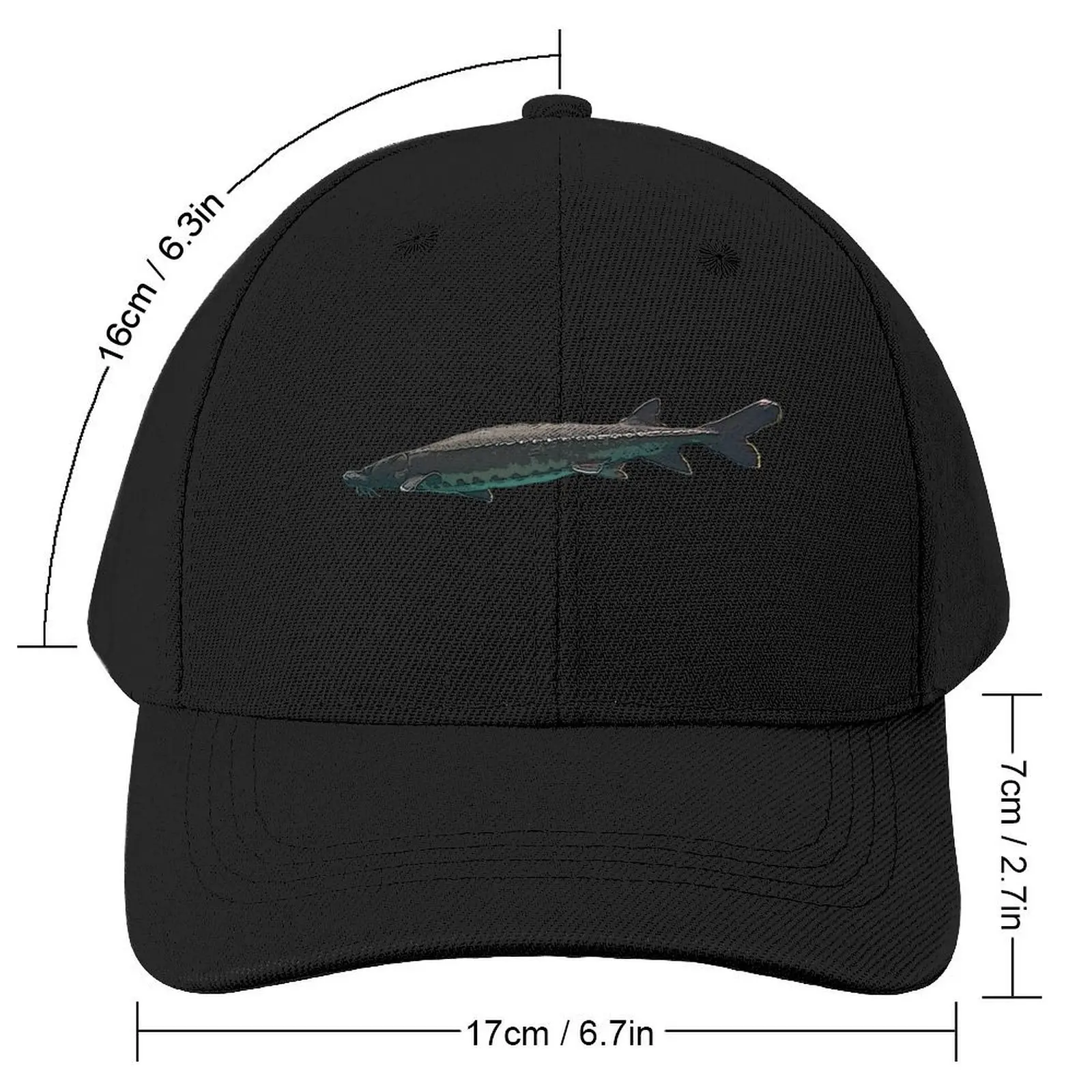 Atlantic Sturgeon Color DesignCap Baseball Cap New In The Hat Wild Ball Hat derby hat Caps For Men Women's