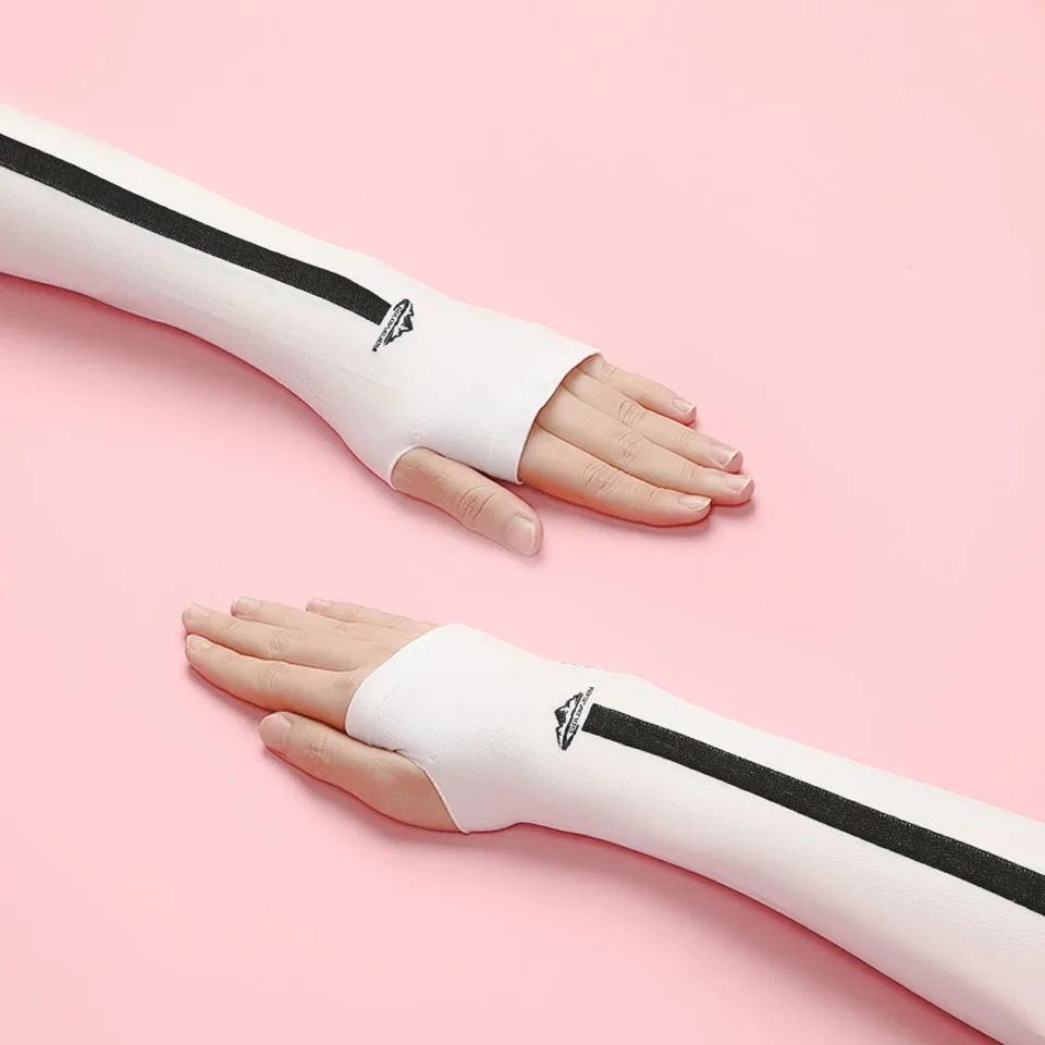 GTUBIKE Велоспорт Защита рук Летняя защита от солнца Спорт на открытом воздухе Зонт от солнца Ледяные шелковые рукава Дышащие красочные для женщин и мужчин