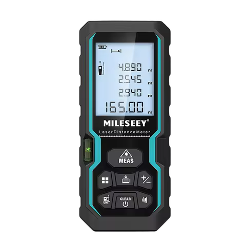 Medidor de distância a laser Mileseey S6 40m/120m, telêmetro com bolha de nível, display LCD com retroiluminação, ferramentas de medida para casa