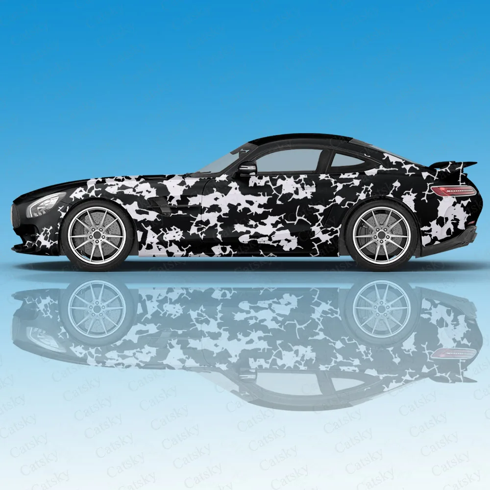 

Camouflage Crackle Graphics Car stickers ita tuning racing vinyl decal wrap side graphics car door sticker side decal sticker