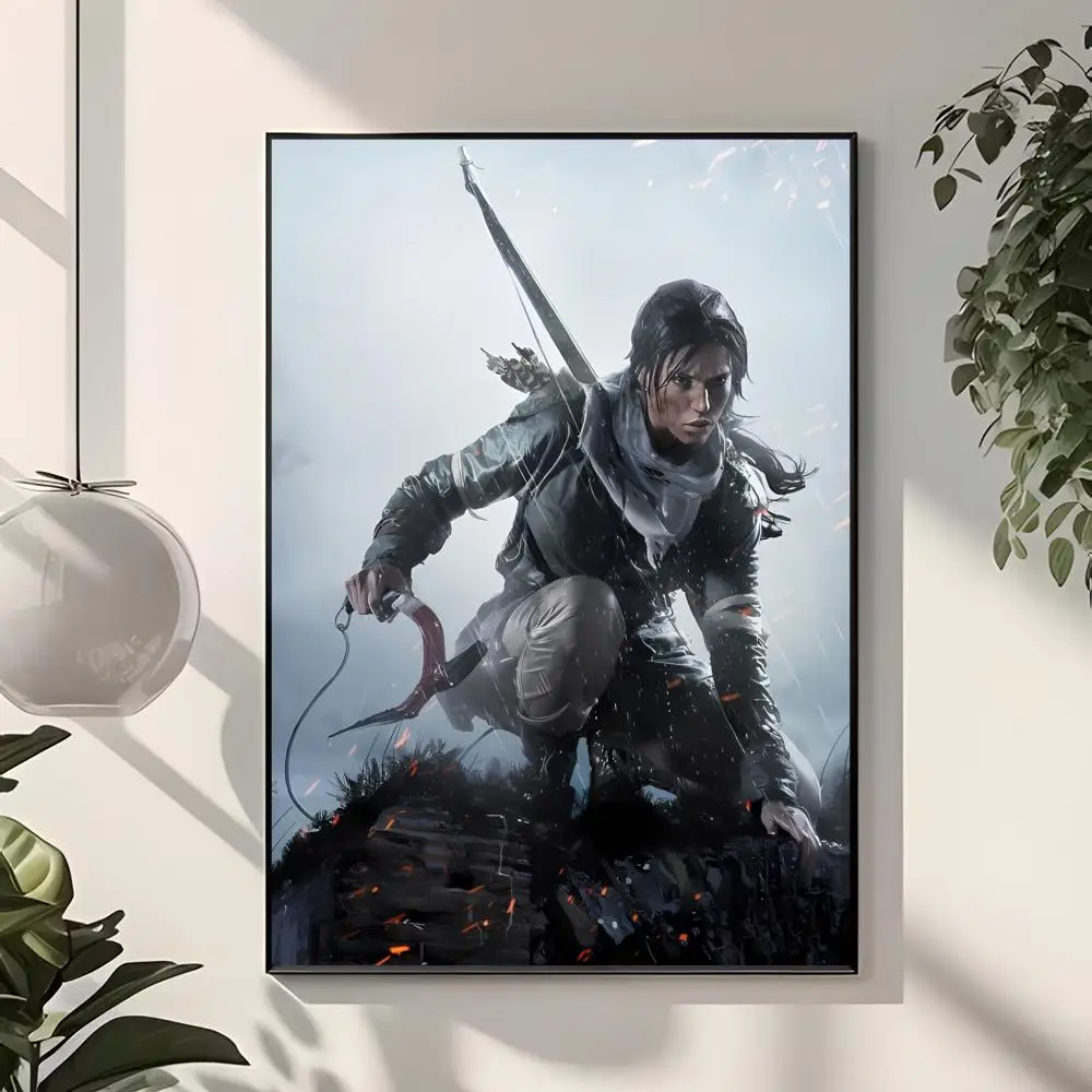 Adventure Action-Game R-Rise of the Tomb Raider Poster  Classic Home Interior Design & Modern Wall Decor Art Collection