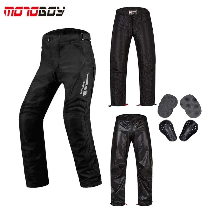 

MOTOBOY осенне-зимние мотоциклетные брюки мужские водонепроницаемые теплые брюки для мотокросса с внутренней подкладкой CE одежда до колена 600D Оксфорд