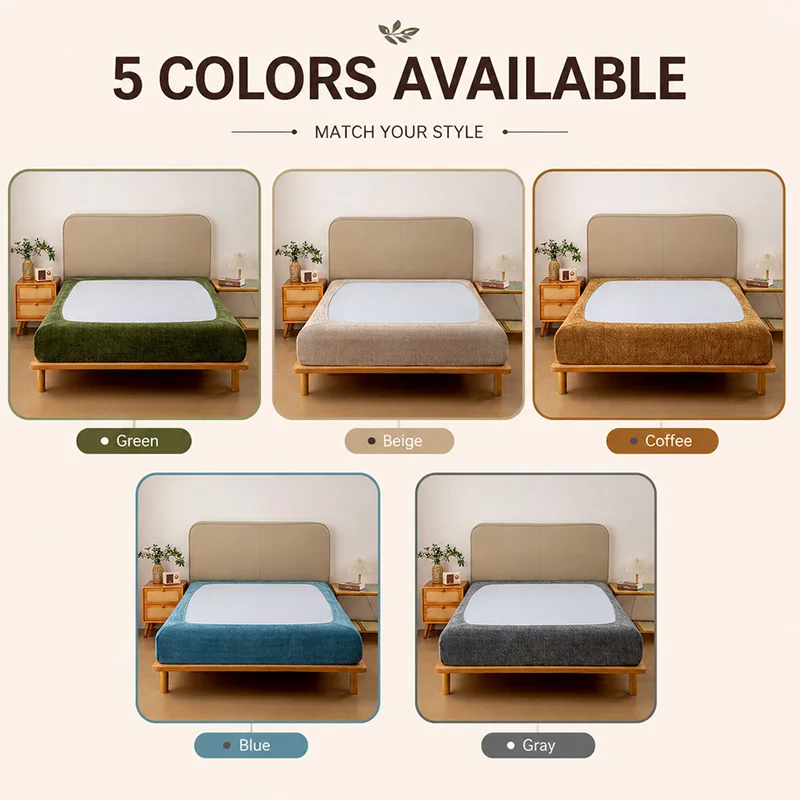 Cat Scratch Resistant Mattress Protector 1.2 1.5 1.8 2.0M Stretch Fitted Cover Edge Guard Dustproof Bedroom Bedding