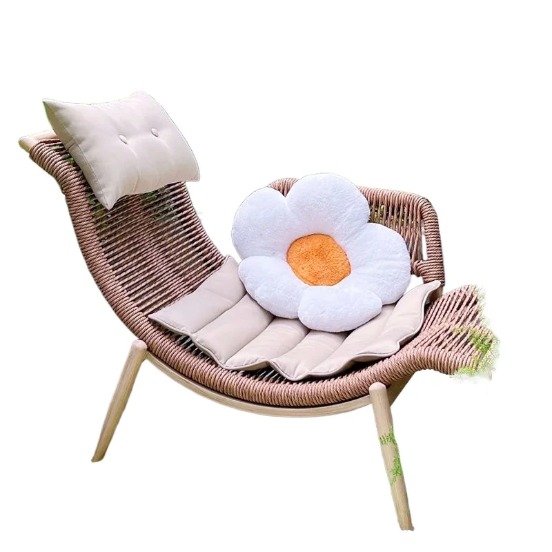 

Балкон с креслом, одиночный диван, интернет-знаменитость, креативный диван для ленивого отдыха, простой скандинавский стул из ротанга