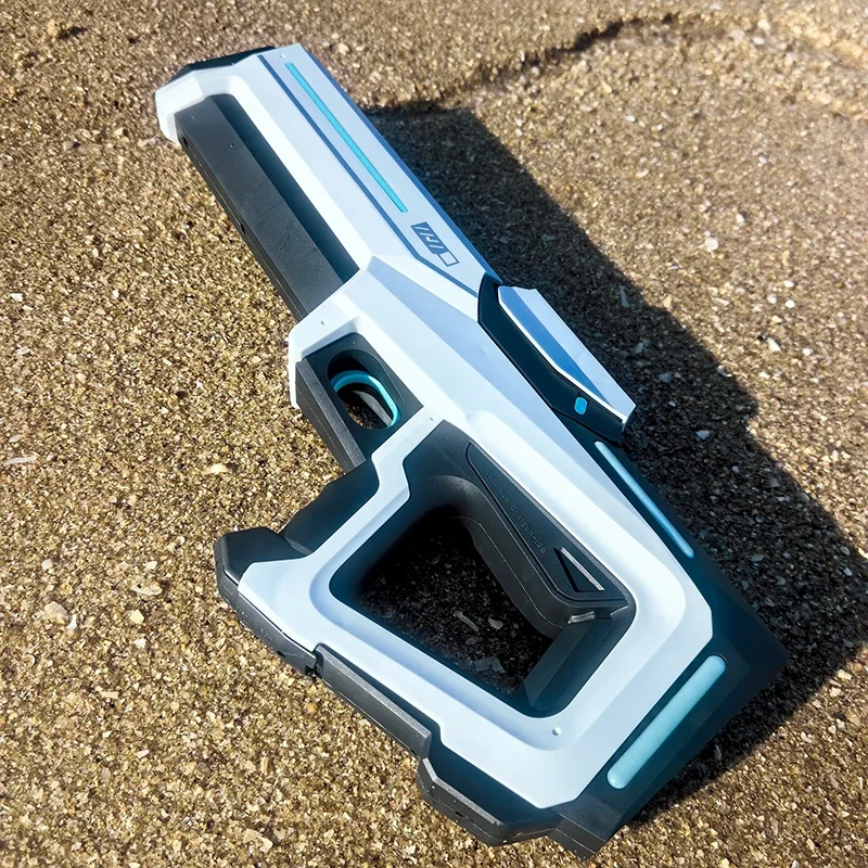 Elektryczne pistolety na wodę 43 cm dla dorosłych, mocne, automatyczne, z funkcją ssania wody, letnie zabawki na plażę dla dzieci, prezent.