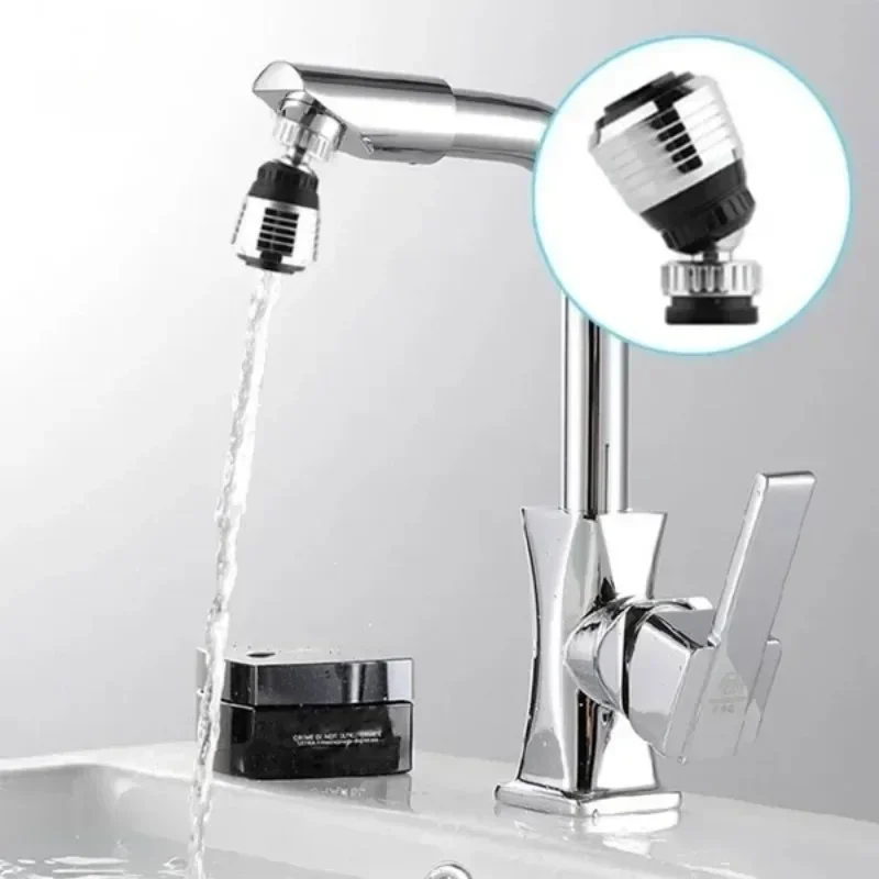 2Pcs 360 Rotate Swivel Faucet Nozzle Filter Adapter Water Saving Tap Aerator Diffuser