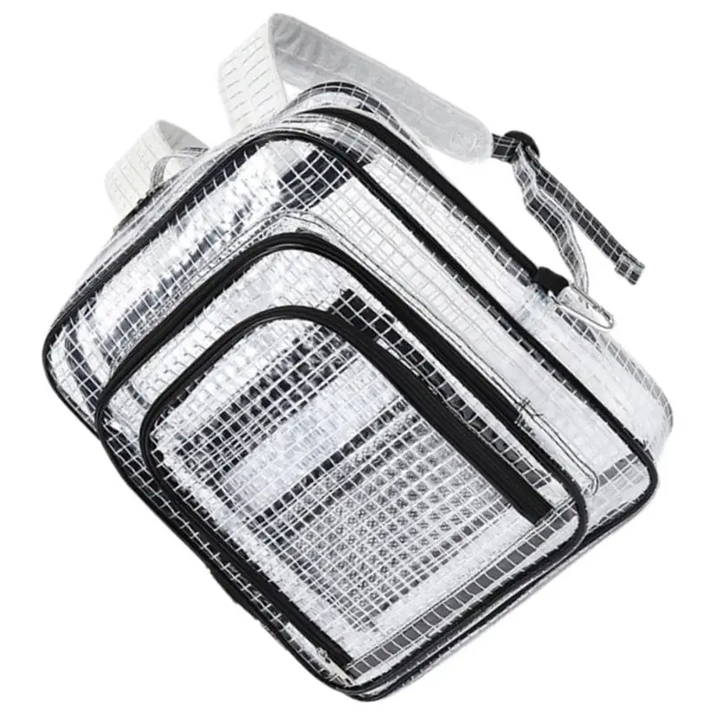 A53Q-ESD Anti-Static Clear Pvc For Put Computer Tool Working In Clean Room, Full Cover Pvc Backpack, Cleanroom Tool Bag