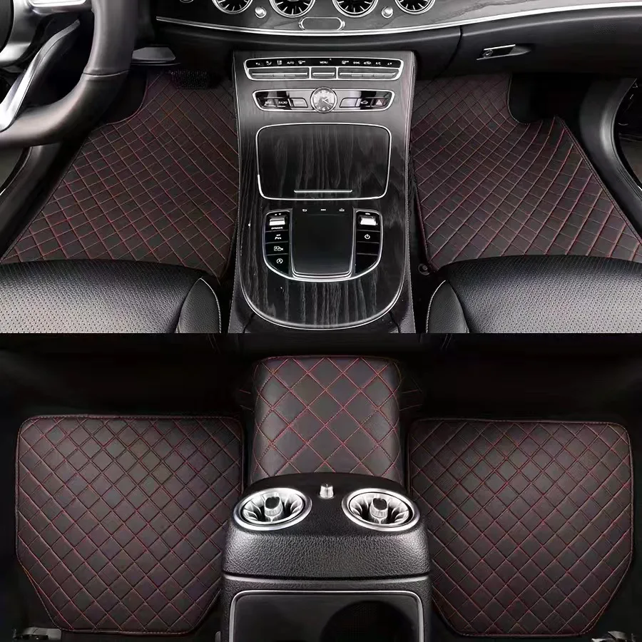 5 pçs à prova dwaterproof água couro do plutônio tapetes do carro universal auto pé almofada protetor automóvel interior tapete acessórios interior