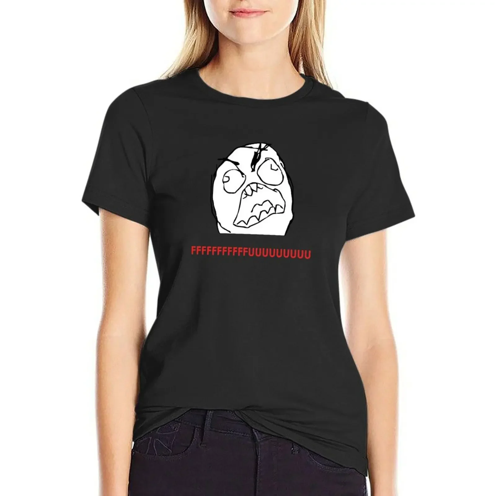 

MEME: Rage Guy T-Shirt funnys vintage clothes plus size tops clothes for woman