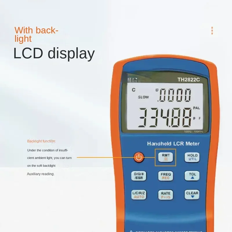 

Capacitor Electric Inductance Measuring-Testing Instrument Th2822a Handheld LCR Digital Electric Bridge