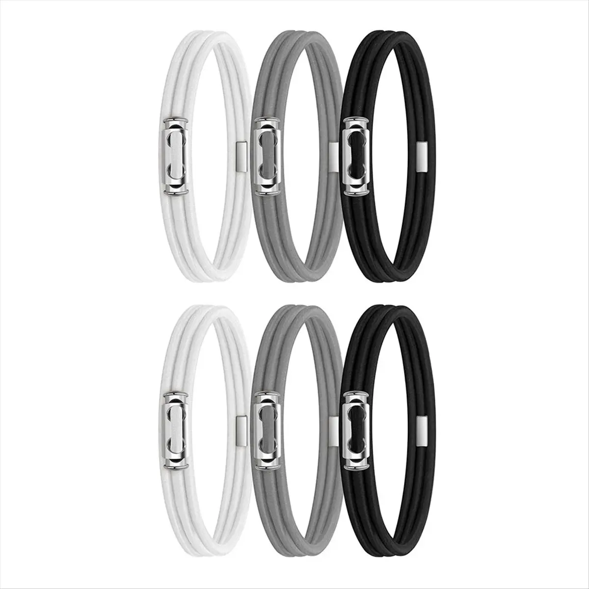 A56K 6Pc Garbage Can Bands Cord Lord Adjustable Large Trash Can Rubber Bands Fits 8-33 Gallon Trash Cans Multifunction Band B