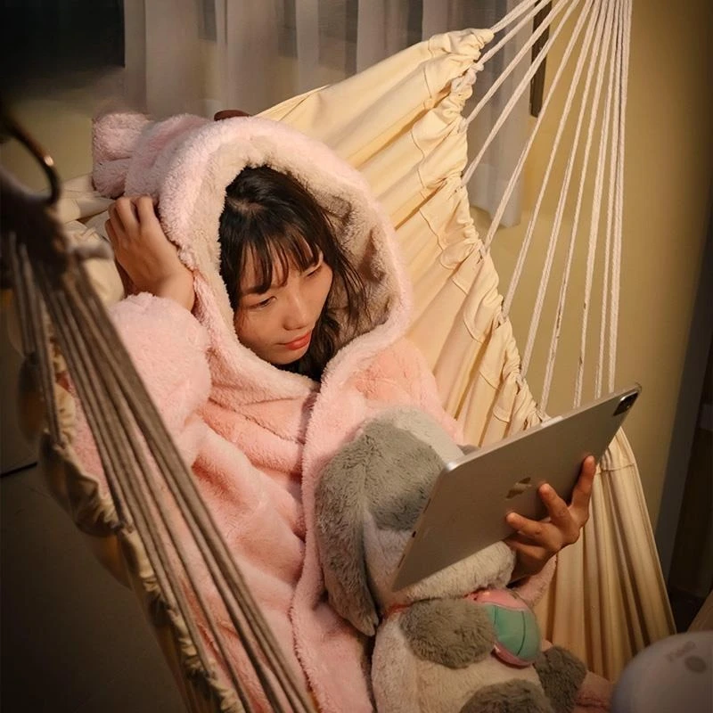 Hanging Chair Dormitory Dormitory College Student Female Cradle Chair Hammock, Lazy Artifact Thickened ins Internet celebrity