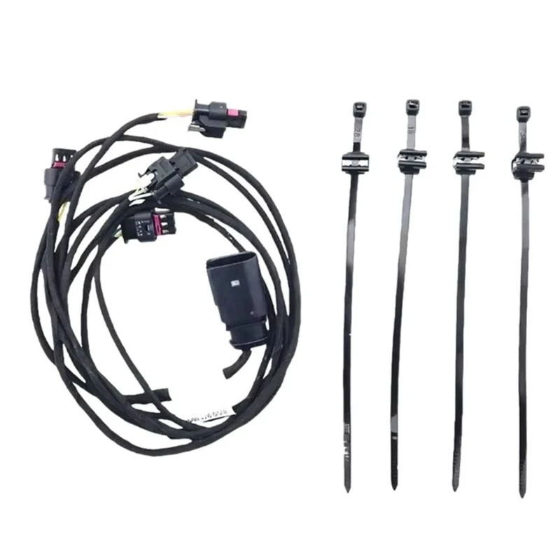 547B Front Bumper Parking Wiring Harness 12V for B9 2018-2019, 8W6971095A Black Wire Set for Parking Assist Repair