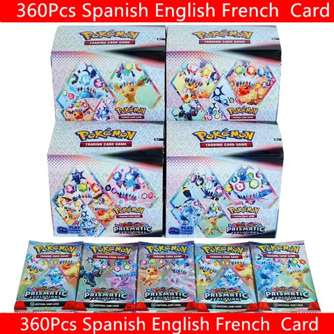 360 Pz Inglese Spagnolo Francese Pokemon Carta Evoluzioni Prismatiche Surging Sparks SCARLET VIOLET 151 Pokémon Booster Carte Da Battaglia