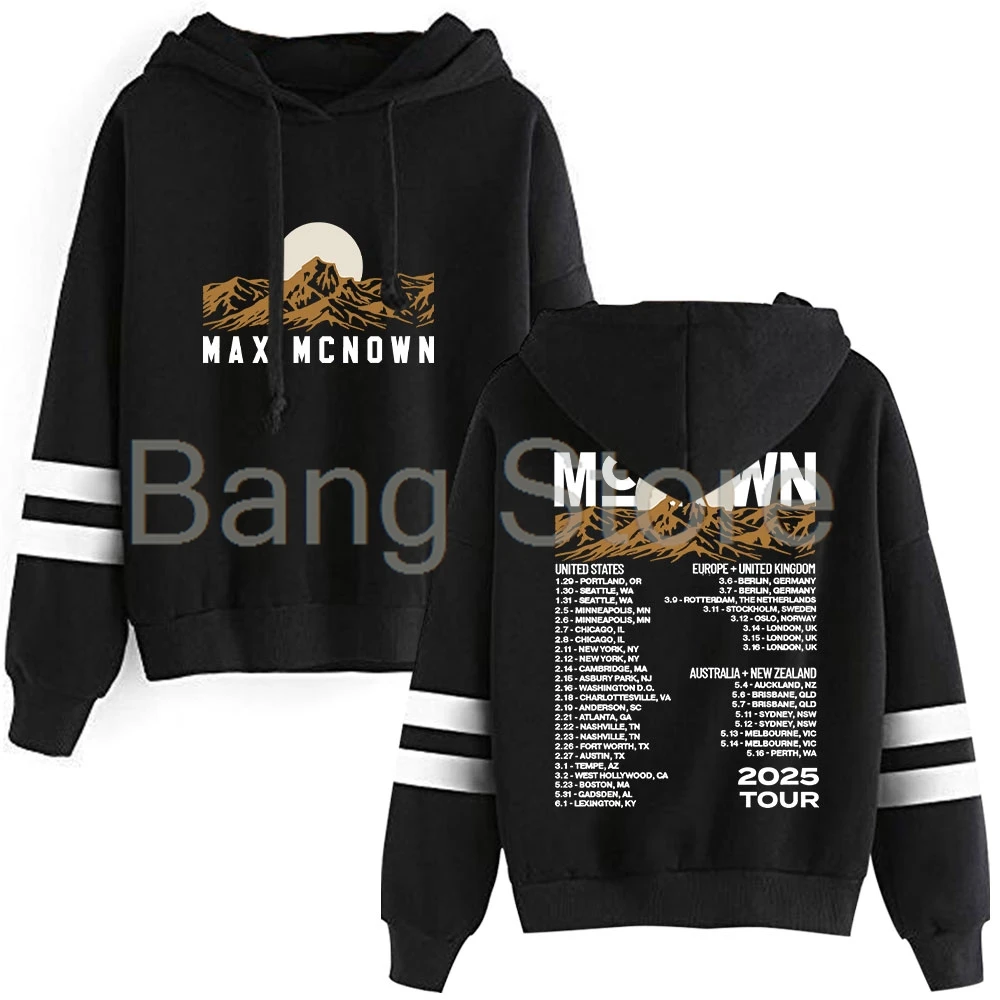 

Max McNown 2025 Tour Pullover Hoodie Unisex Hooded Sweatshirt Fashion Unisex Tracksuit