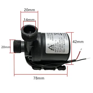 High pressure Ultra Quiet Solar Water Pump, Brush engine, submersible water pumps, Quick Break Joint, DC 24V Lift, 5m, 12v, 800L per h 11 Main Sales Aquarium Pump - №2