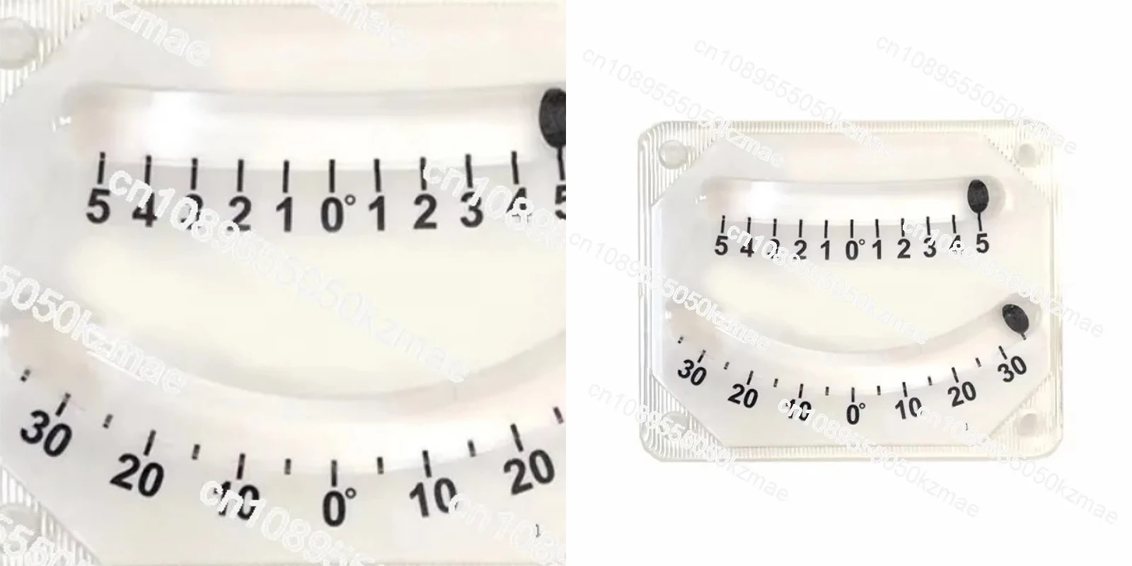Waterproof Dual Glass Tube Inclinometer | 5°~35° Accurate Slope Measurement Tool for Heel, Vehicle & Boat