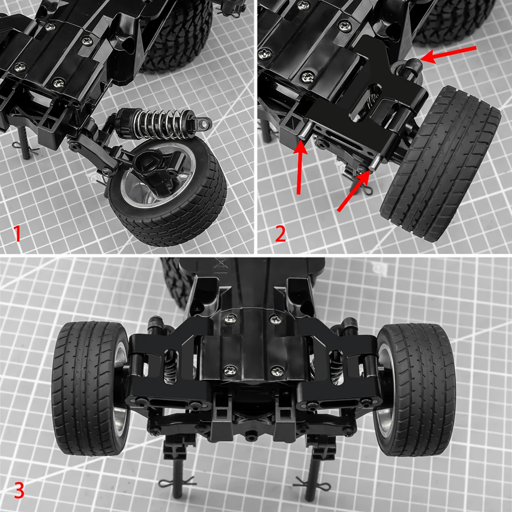 TRINOOD Diff Cup Vorder- und Hinterachse Schwingarm CVD Antriebswelle Body Post Mount Lenkungscup für 1/10 Tamiya M05 Upgrade-Teile – Detail 12