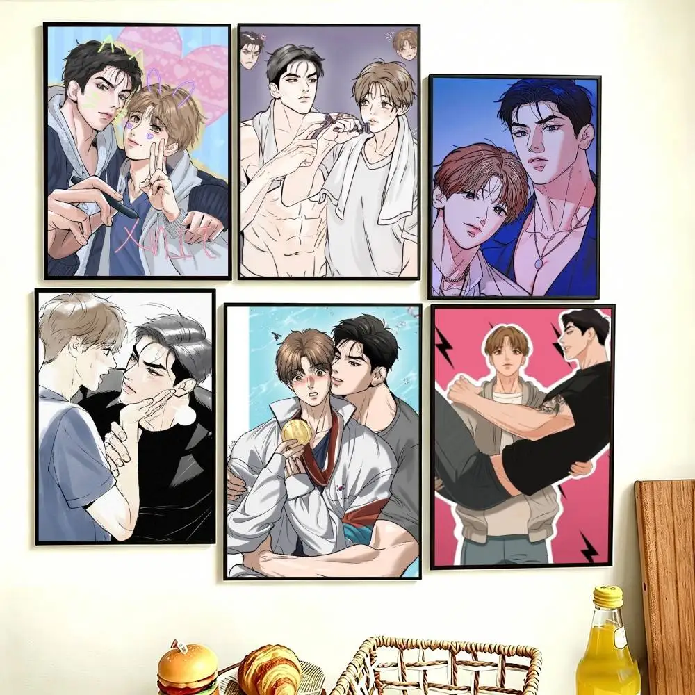 

Manhwa Jinx Joo Jaekyung Kim Dan Poster Perfect Space Sticker Self Adhesive for Office Home Theater Wall Art Decor Fancy Gift