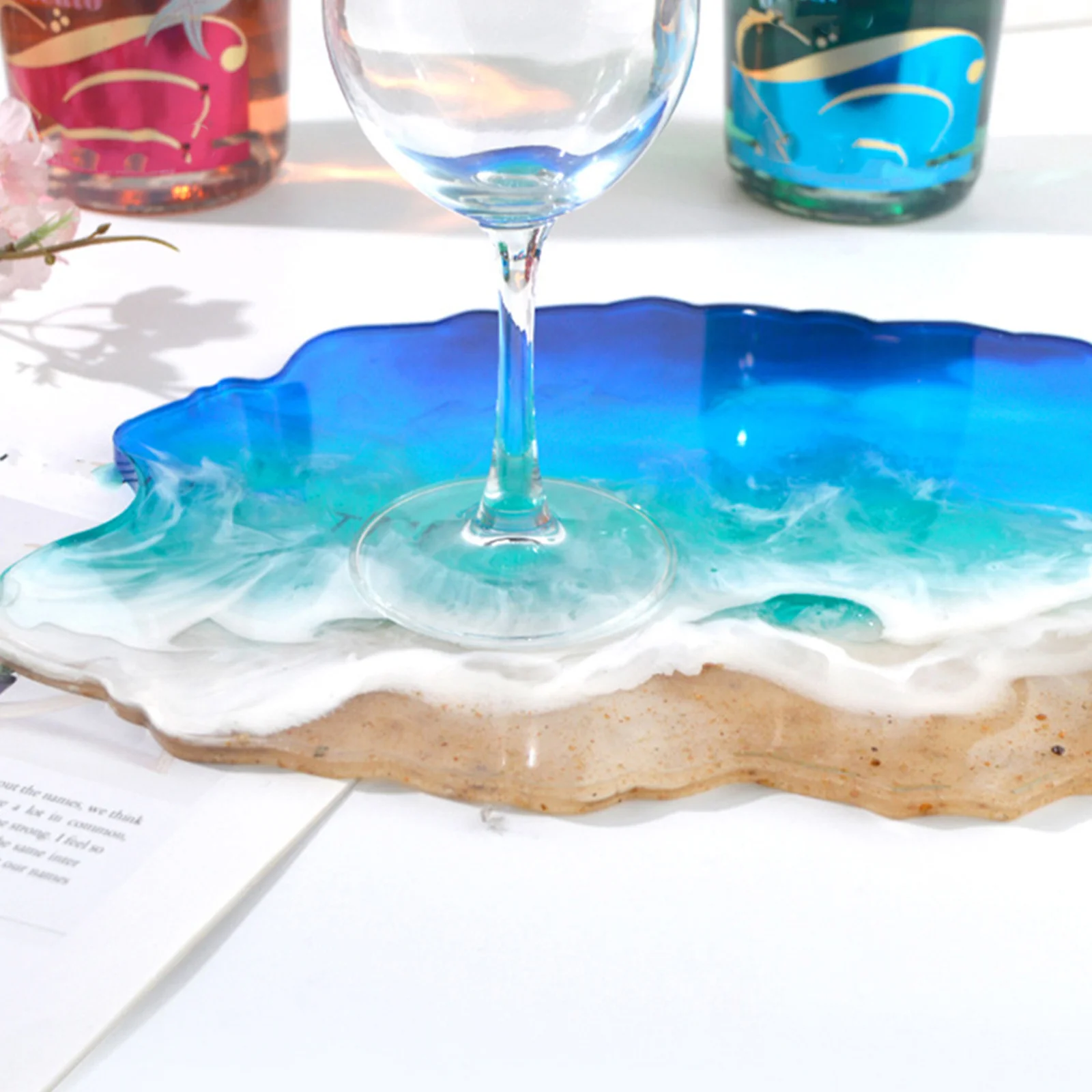 

DIY Tray Mold Silicone Creative Crystal Epoxy Storage Plate Mould Handmade Craft Tools Flexible Transparent Durable