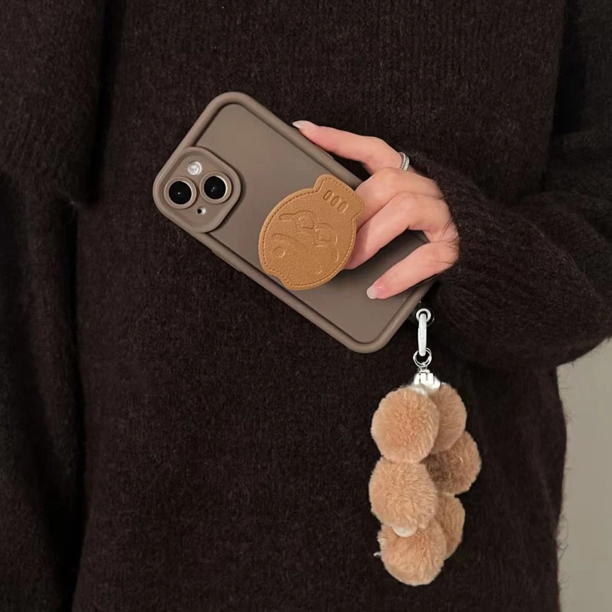 ل ممن لهم رينو 14 حالة ممن لهم رينو 14 برو لطيف ثلاثية الأبعاد Taiyaki الأسماك حامل حامل أفخم سوار جراب هاتف ممن لهم رينو 14F غطاء