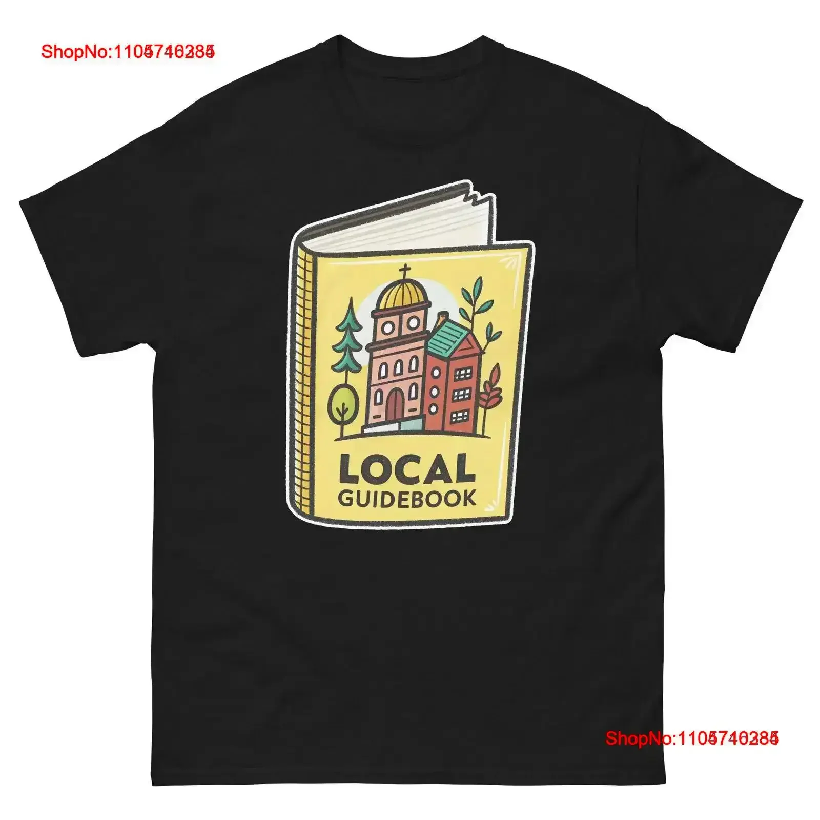 Local Guidebook Hotel Item Travel Motel T Shirt vintage Washed Top For Everyday Wear graphic fashion Slightly homme vintage