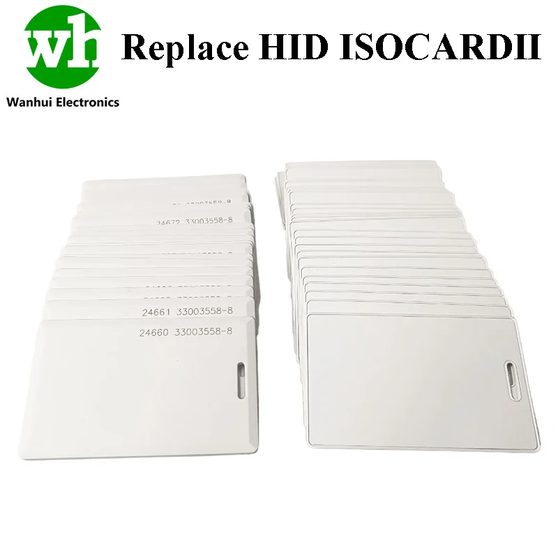 

30-100Pcs HID 1326 replace ID 125khz ProxCard II 26Bit Security Proximity Clamshell Access Control Card RFID Ring NFC Key Tag