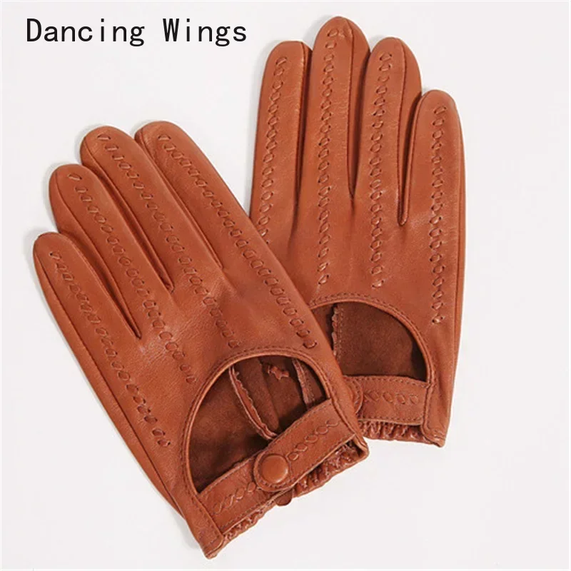 Motorcycle Sheepskin Gloves Men's Outdoor Sports Driving Retro Motorcycle Genuine Leather Gloves Warm