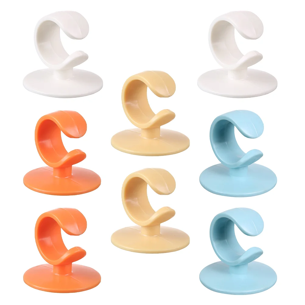 

8 Pcs Plug Hook Power Hooks Cord Organizer for Appliance Cable Bathroom Abs Plastic Wall Holder