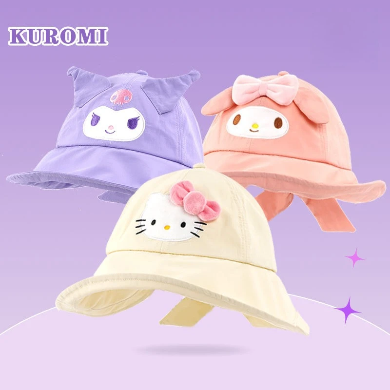 

Miniso Kulomi Girls Summer Basin Hat Cute Casual Hat Girls Sun Hat Sun Hat Summer Student Sun Hat