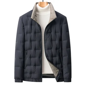 2024 Autumn New Men's Lightweight Down Jacket 85% White Duck Down Warm and Cold Resistant Short Casual Fashion Down Jacket