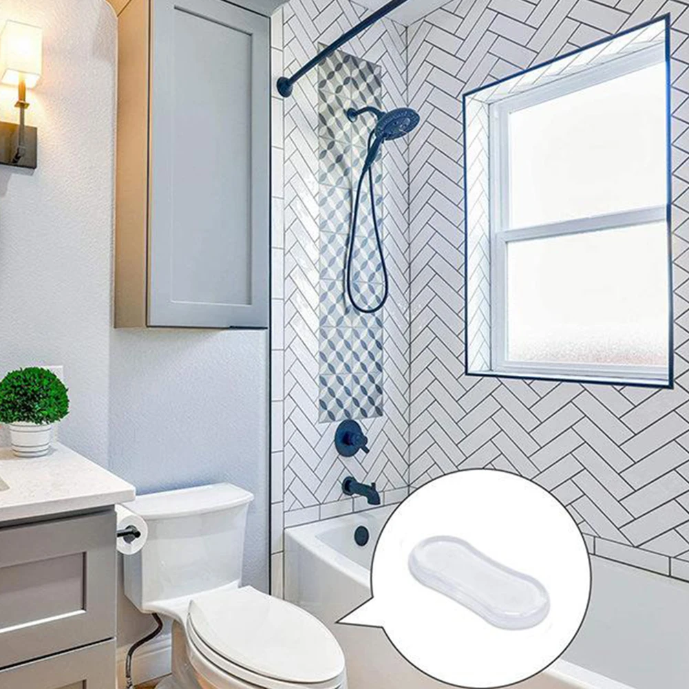 Set of 5 Toilet Seat Silicone Bumpers for Bathroom Hardware Designed to Secure Seat Position and Prevent Noise and Damage
