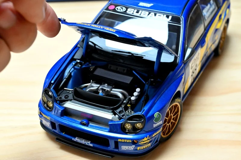 Autoart 1:18 STI WRC # 10 2002 Makinen simulación edición limitada todo abierto aleación Metal estático coche modelo juguete para regalo