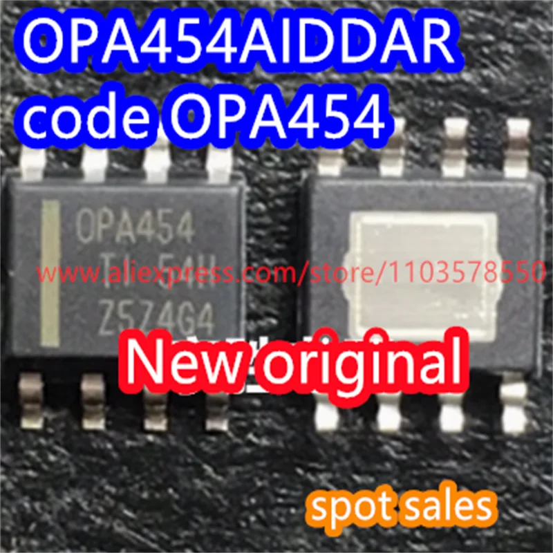 5PCS 100% Brand new original OPA454AIDDAR code OPA454 package SOIC-8 operational amplifier IC chip OPA454AIDDA 0PA454