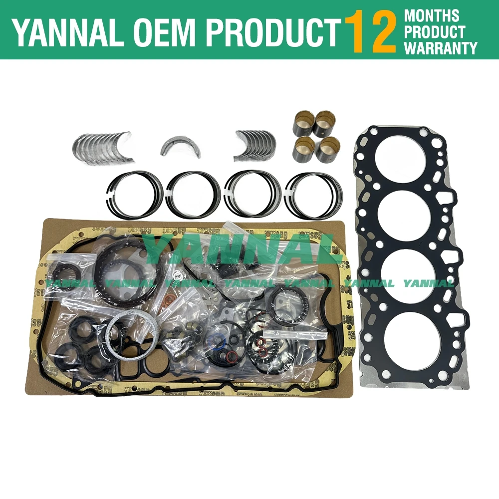 For TOYOTA 2KD 2KD-FTV Overhaul Re-Ring Kit 2010-Presen Hilux KUN15 Hiace FJ Cruiser Engine Repair