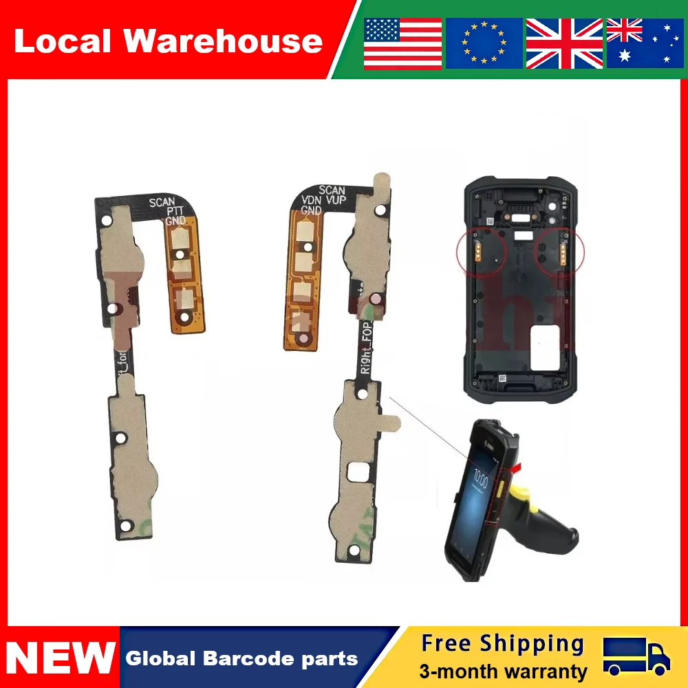 2/5/10pcs for Zebra TC21 TC26 Scanner Side Key Trigger Switch Set