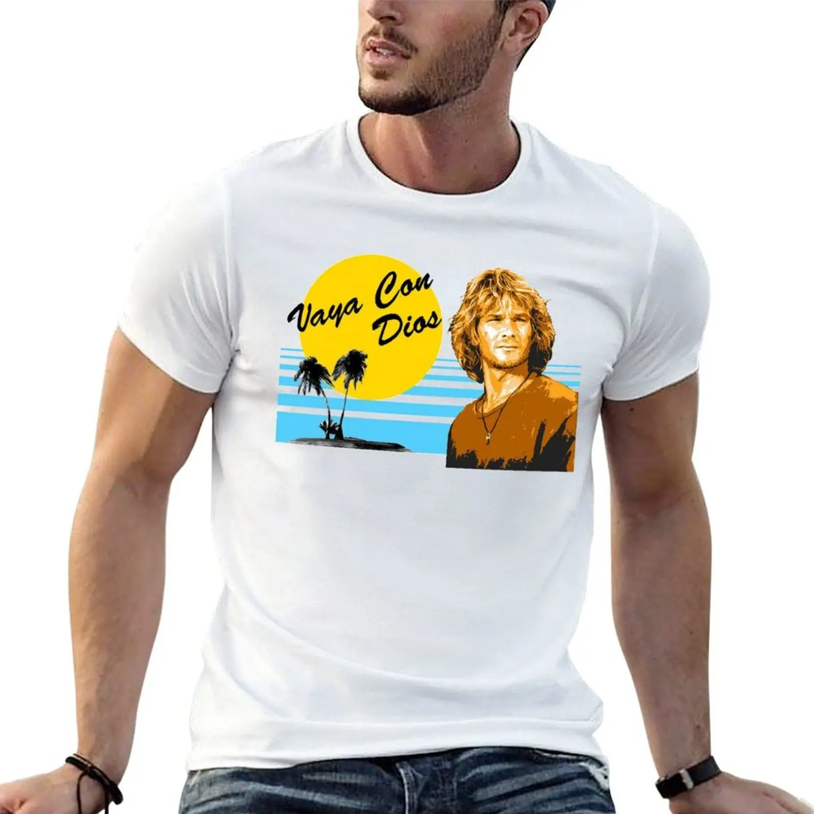 Bodhi's Surf Shop Vaya Con Dios - Unique Design Custom Artwork, T-Shirt cotton graphic tees summer top Short sleeve tee men