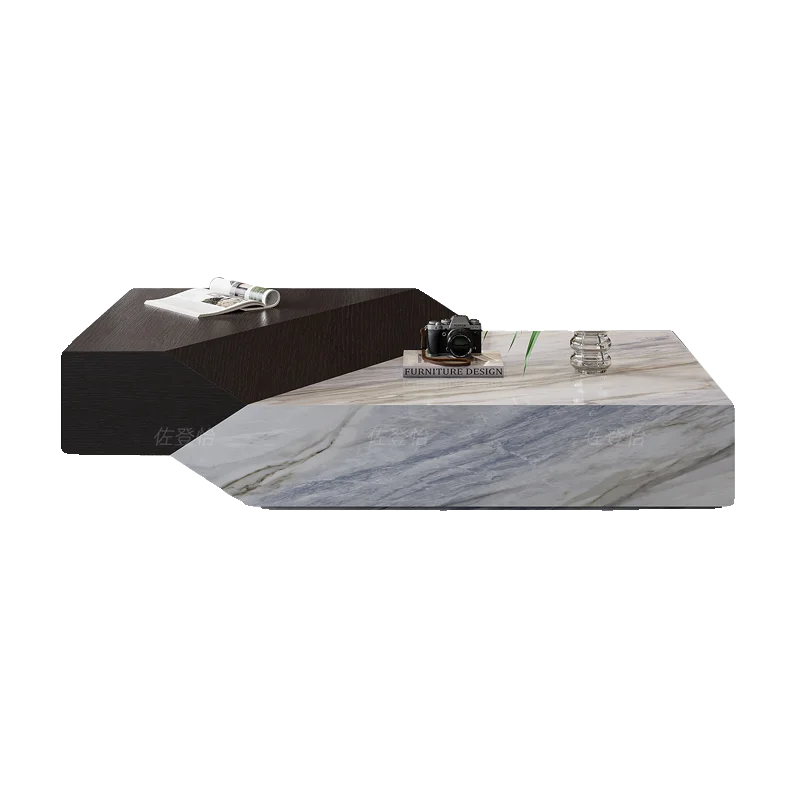 

Coffee Table Italian Light Luxury Creative High Sense Minimalist Modern Minimalist Special-shaped Combination Color Matching