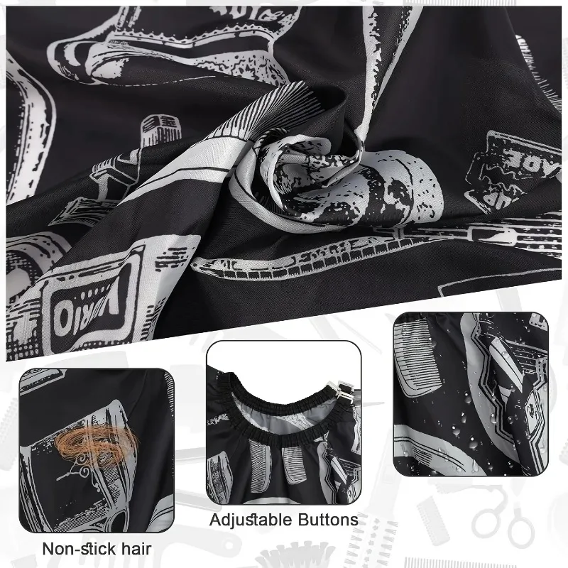 Peleryna Fryzjerska Zestaw 2/3/4szt. + Szczotka – Dom/Salon